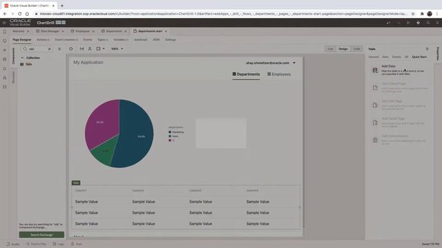 Drill Down on Charts in Visual Builder смотреть онлайн