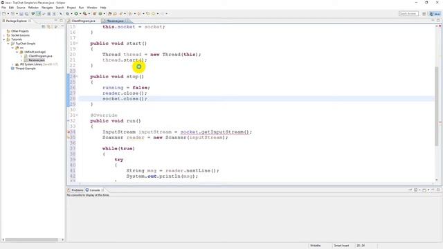 JAVA NETWORK : TCP Chat (Stream Socket) [Part 06 : Client - Receive with Thread] смотреть онлайн