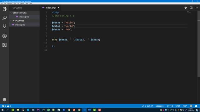 PHP Tutorial A-Z Bangla - String Define, Concat, String Functions 4.2 смотреть онлайн