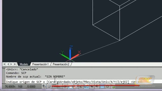 34.1.7-a Autocad 2013. SCP en 3D. смотреть онлайн