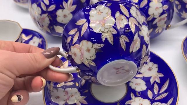 Сервиз Яблоневый цвет Дулевский фарфор смотреть онлайн