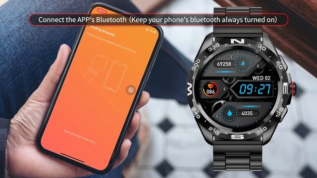 LIGE Smart Watch BW327 install software and connect bluetooth ! смотреть онлайн