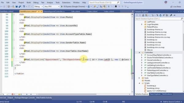 Online Diagnostic System Part 16-A All Doctors and All Labs ASP NET MVC C# C Sharp