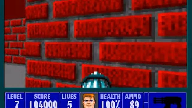 Wolfenstein 3D 4 эпизод 7 серия