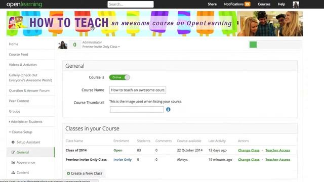 How To Add A New Class In OpenLearning смотреть онлайн