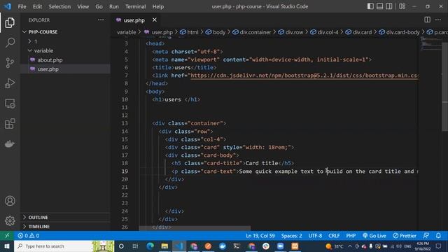 #19 variable practice | php course | learn php in arabic смотреть онлайн
