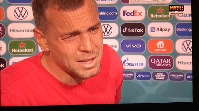 пн.21.VI.21 ЧЕ_2020 С.Петербург Россия 4:1 Дания. Дзюба хорош смотреть онлайн