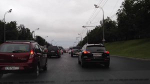 Москва. На машине по городу. Around Moscow by car. HD