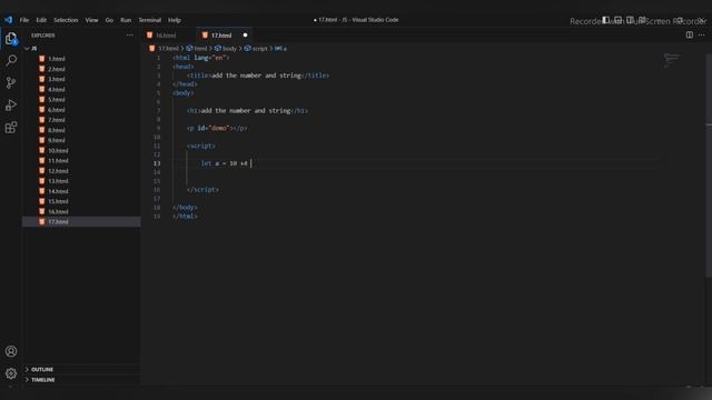 Add the string and number value || java script смотреть онлайн