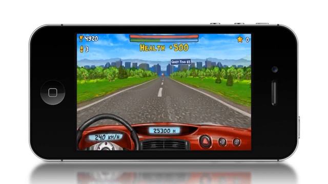 Crazy Drive game for iOs and Android смотреть онлайн