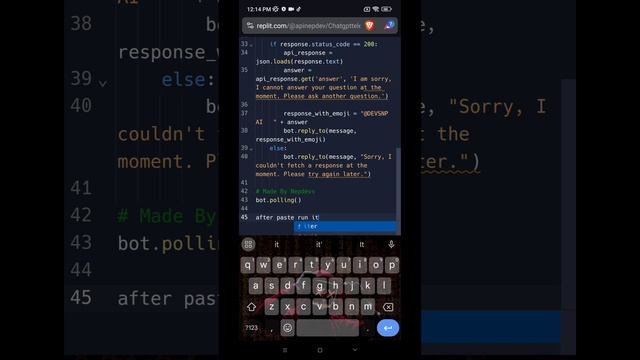 "?? Building Your ChatGPT Telegram Bot: No API Token Required! ?" смотреть онлайн