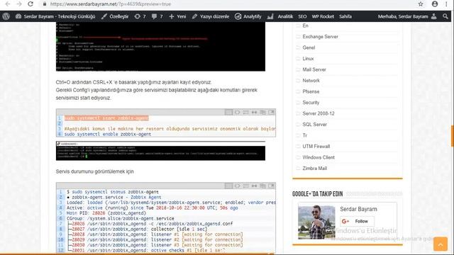 Linux üzerine zabbix agent kurulumu смотреть онлайн