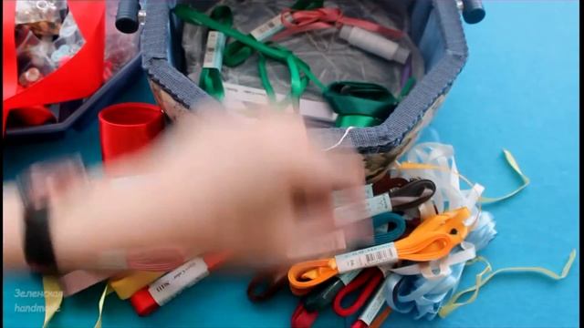 Моя рукодельная шкатулка. Хранение мелочей для вышивания. Организация рукоделия. смотреть онлайн