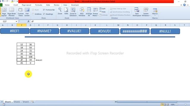 How to Fix all Types of Formula Errors in Excel│#NUM!│#DIV/0│#VALUE! |#REF!│#NAME?│#NULL! | #excel смотреть онлайн