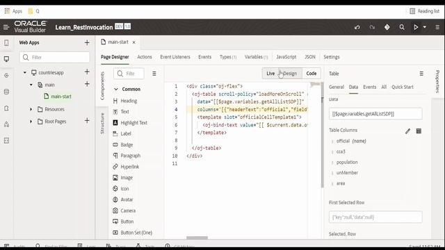 How to Modify (add/delete) table column in Oracle Visual Builder application | Oracle Integration смотреть онлайн