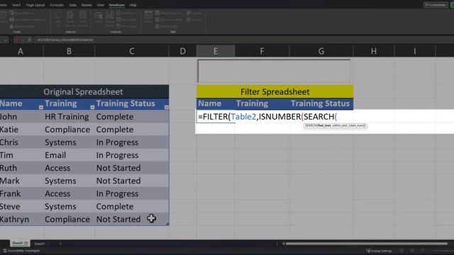 Excel Tips - Text Search Box | Dynamic Filtering | One or Multiple Columns смотреть онлайн