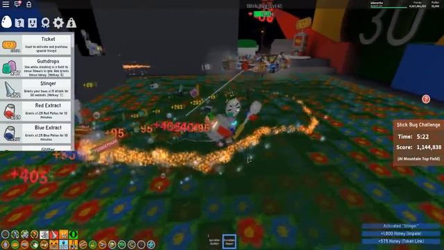 Fighting Stick Bug With Fans In Roblox Bee Swarm Simulator смотреть онлайн
