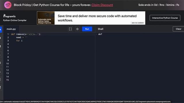 PYTHON MATH 1MP3: Question 109 (Remove all non-letters) SIMPLE METHOD! смотреть онлайн