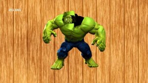 Халк, неправильные блоки, пазлы для детей, супергерой Marvel, Танцующий алфавит для детей