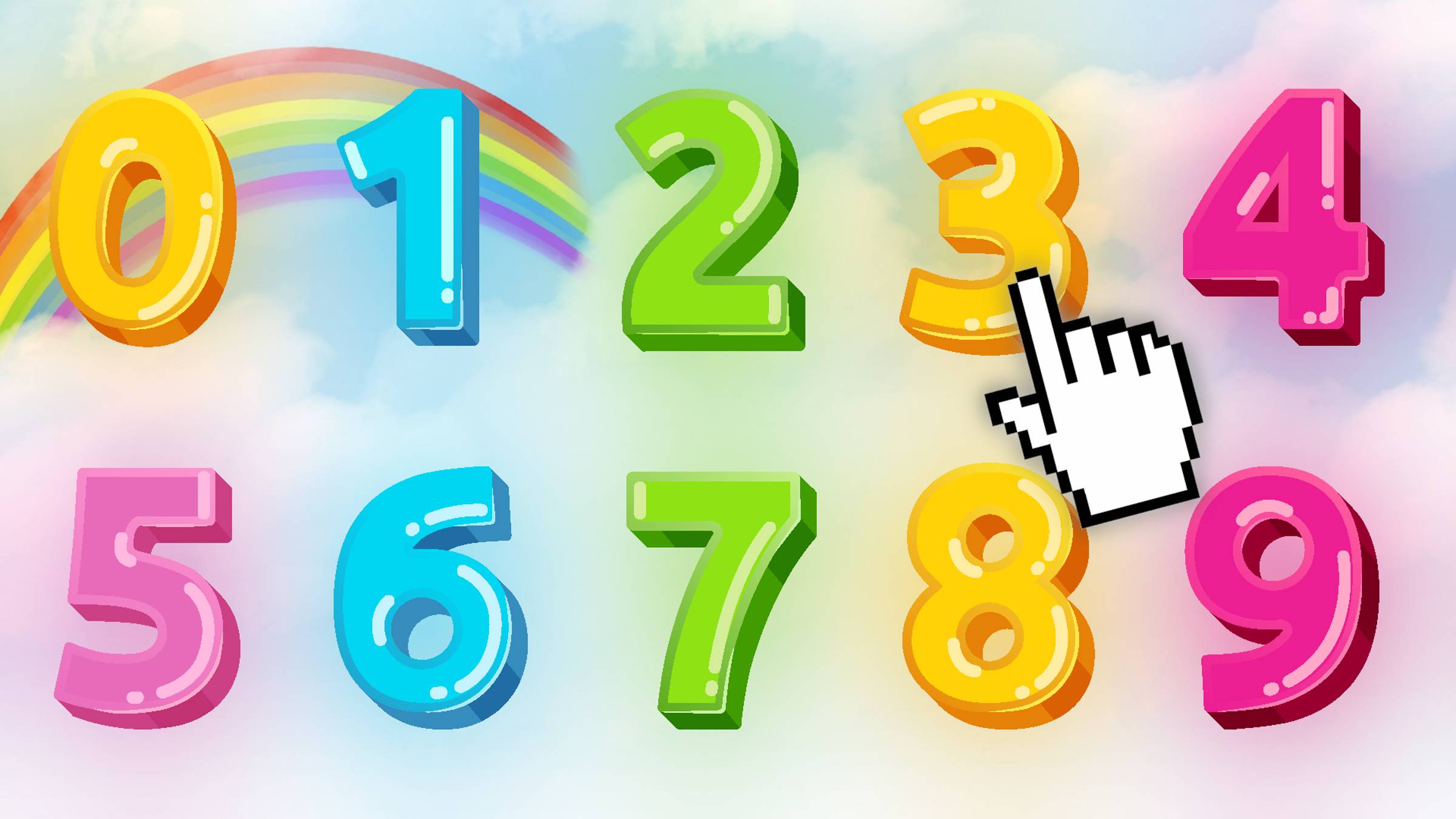 УЧИМ ЦИФРЫ уроки для малышей - ИГРА для детей