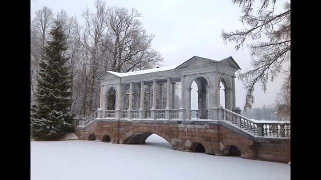 Catherine Park and Palace in Winter Екатерининский Дворец и Парк Зима смотреть онлайн