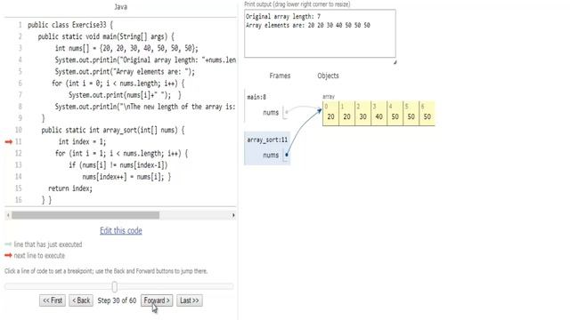 w3resource.com: Java Array Exercise-33 смотреть онлайн