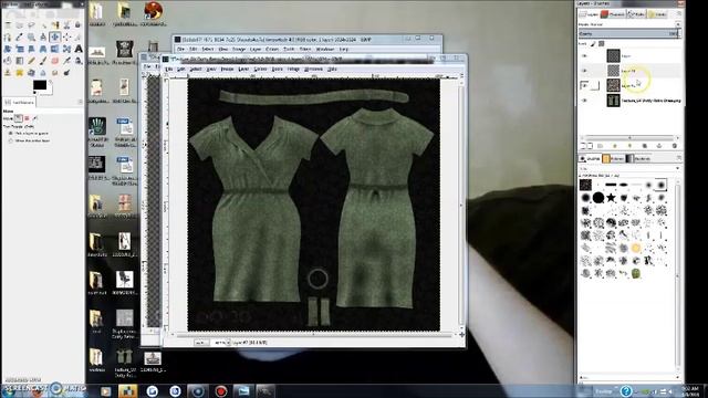 More Detailed Gimp Tutorial for Re-Texturing Mesh Clothing Kits in SL (part 2) смотреть онлайн