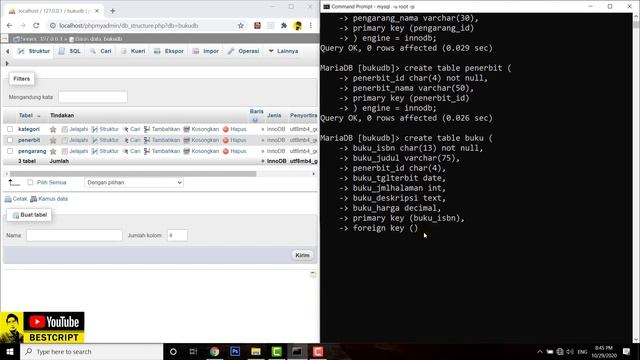 MySQL : Session 02 | Buat Database & Table Baru | Foreign Key, Primary Key dan Atrribut Field Table смотреть онлайн