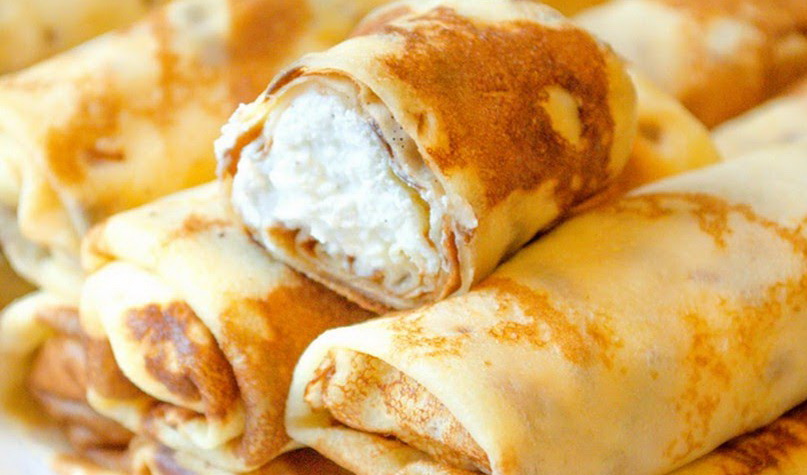 Блины. Блинчики с творогом..mp4 смотреть онлайн