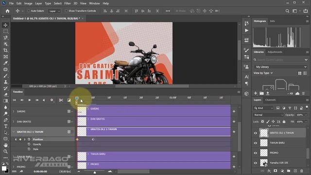 Cara Membuat Gambar Bergerak atau Banner Animasi GIF » Tutorial Photoshop смотреть онлайн
