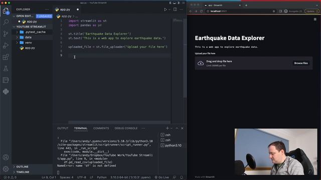 Getting Started With Streamlit in Python смотреть онлайн