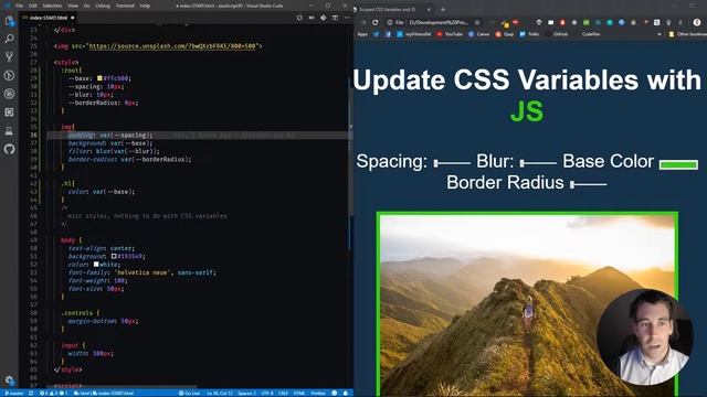 JS30 App 3/30 | CSS Variables смотреть онлайн