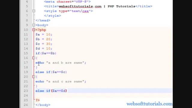 PHP in Urdu Hindi Tutorials 15 else if statement in php смотреть онлайн