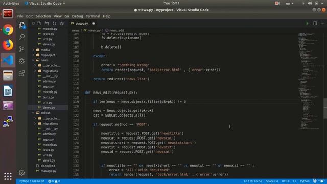 Debug Edit Function | Python and Django смотреть онлайн