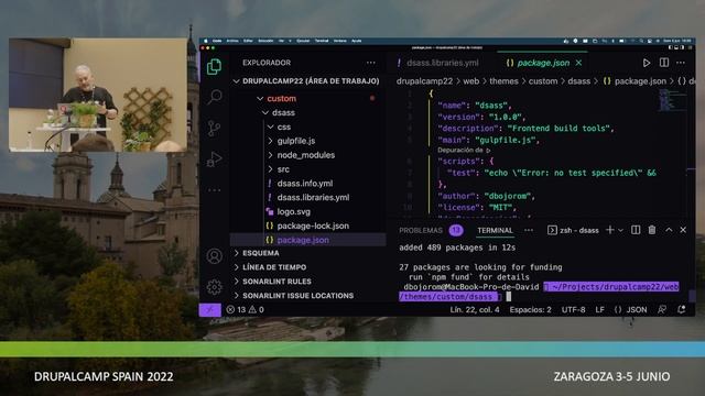 DrupalCamp Spain 2022 - SASS o CSS puro Un ejemplo de uso en Drupal con Dart Sass y Gulp 4 смотреть онлайн