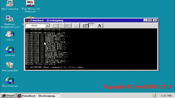 Как убить Windows 96