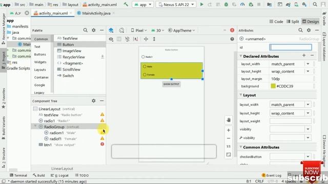 v#13||Android Radio Button ||Example of Radio Button and Group radio button||Absolute Beginners смотреть онлайн