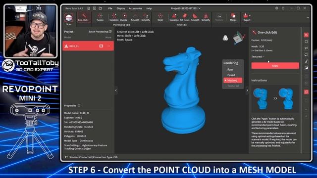 How to 3D SCAN for 3D PRINTING with Revopoint MINI 2 3D SCANNER смотреть онлайн