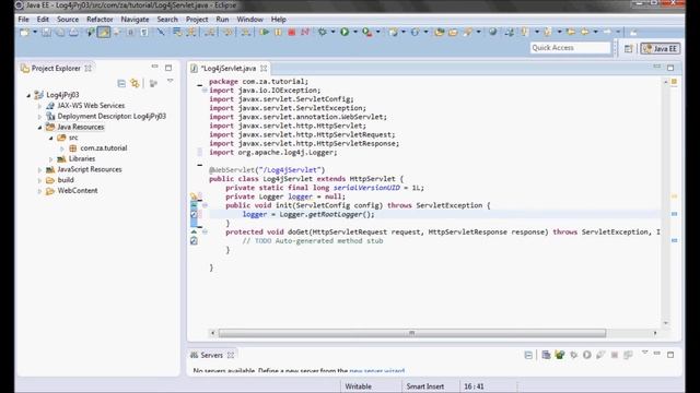 Log4j Tutorial 03 (w/ xml configuration file) смотреть онлайн
