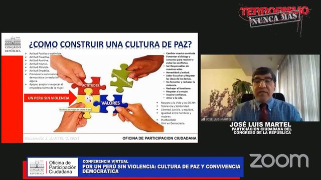 CONFERENCIA VIRTUAL DEL PROGRAMA TERRORISMO NUNCA MÁS смотреть онлайн