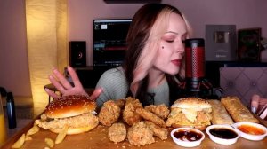 MUKBANG | КФС ножки, пирожки, твистер, бургеры, крылышки | KFC не ASMR