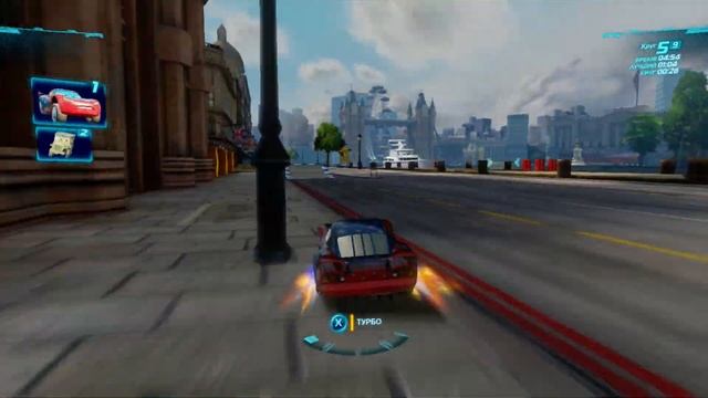 Тачки 2 (Xbox 360) - Гонка - 8 полевых агентов - 9 кругов - Букингемский спринт - Молния Великий смотреть онлайн