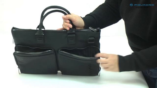 Обзор сумки для ноутбука Piquadro NABUCCO/Black CA4021S110_N смотреть онлайн