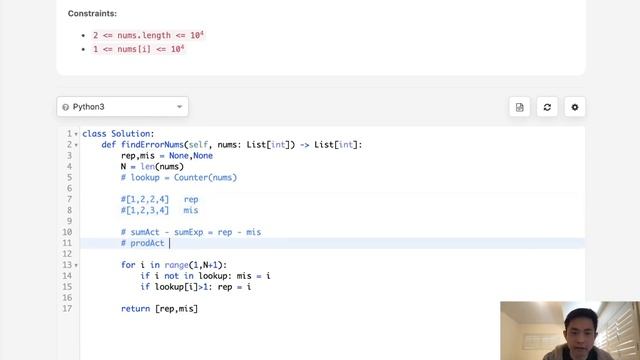 Leetcode - Set Mismatch (Python) смотреть онлайн
