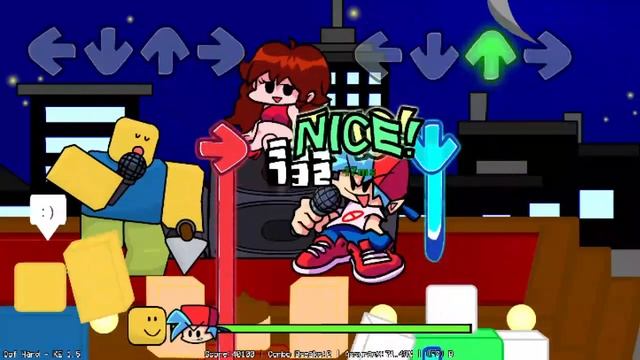 Friday Night Funkin' Bongo Cat plays Friday Night Bloxxin' Hard Mode! смотреть онлайн