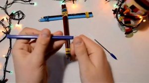 МИНИ АРБАЛЕТ ИЗ КАРАНДАШЕЙ! КАК СДЕЛАТЬ АРБАЛЕТ СВОИМИ РУКАМИ