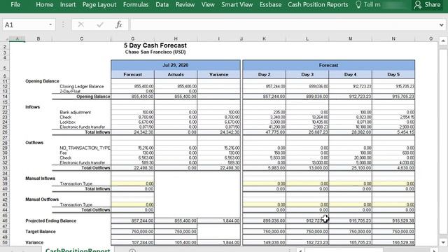 Cash Management | Create a Cash Forecast using Smart View смотреть онлайн
