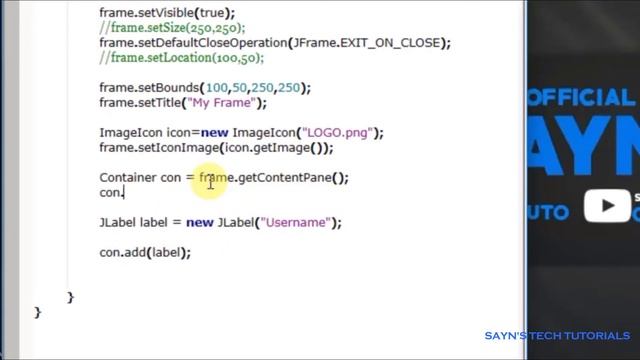 JLabel Bounds, Layout, Text | Java Swing Tutorial #004 смотреть онлайн