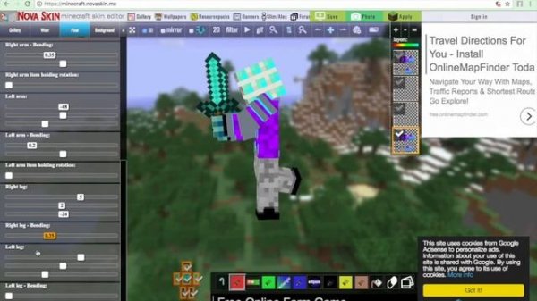 Minecraft Nova Skin tutorial, How to make your own minecraft skin model, AngloCube