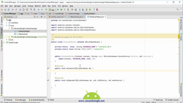 Android SQLite tutorial in Hindi (Part 1) #16 Creating database and table смотреть онлайн